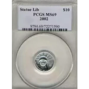 Platinum Bullion-Platinum Eagles--$10 Platinum Eagle 1/10 oz -Platinum- 10 Dollar (3)