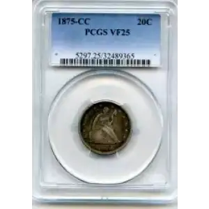 Twenty Cent Pieces-Liberty Seated 1875-1878 (3)