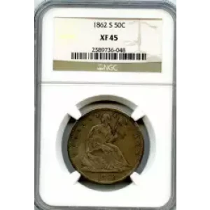 Half Dollars---Liberty Seated 1839-1891 -Silver- 0.5 Dollar (3)