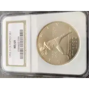 Modern Commemoratives --- XXV Olympiad 1992 -Silver- 1 Dollar (3)