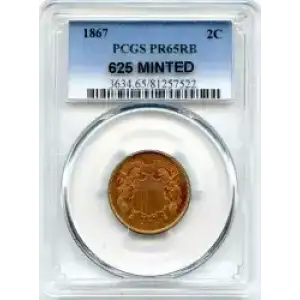 Two cent pieces-Two cent pieces 1864-73 -Copper (3)