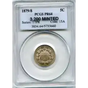 Nickel Five Cent Pieces-Shield 1866-1883 (3)