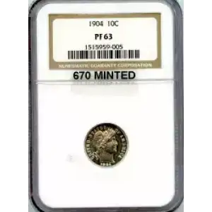 Dimes---Barber or Liberty Head 1892-1916 -Silver- 1 Dime (3)