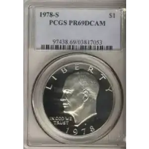 Dollars---Eisenhower 1971-1978 Copper-Nickel- 1 Dollar (3)