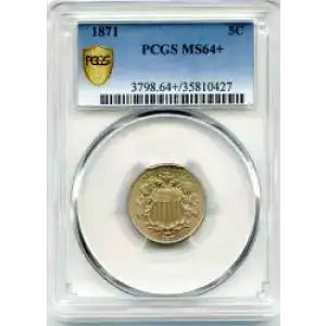 Nickel Five Cent Pieces-Shield 1866-1883 (3)