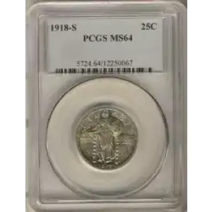 Quarter Dollars---Standing Liberty (3)