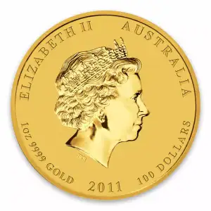 2011 1oz Australian Perth Mint Gold Lunar II: Year of the Rabbit (2)