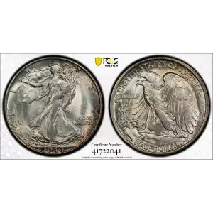 Half Dollars---Liberty Walking 1916-1947 -Silver- 0.5 Dollar (2)