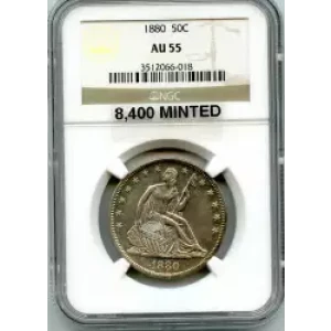 Half Dollars---Liberty Seated 1839-1891 -Silver- 0.5 Dollar (3)