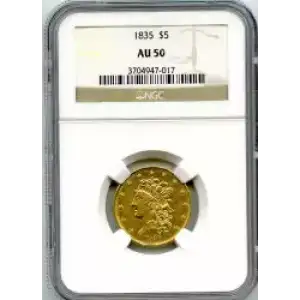 Half Eagles---Classic Head, 1834-1838 -Gold- 5 Dollar (3)