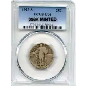 Quarter Dollars---Standing Liberty (3)