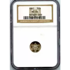 Silver Three Cent Pieces Trimes-1851-1873 (3)