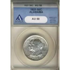 Classic Commemorative Silver--- Alabama Centennial 1921 -Silver- 0.5 Dollar (3)