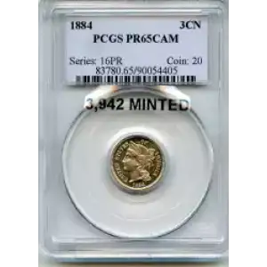 Nickel Three Cent Pieces 1865-1889 (3)