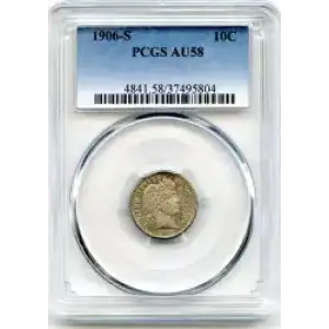 Dimes---Barber or Liberty Head 1892-1916 -Silver- 1 Dime (3)