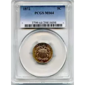 Nickel Five Cent Pieces-Shield 1866-1883 (3)