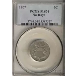 Nickel Five Cent Pieces-Shield 1866-1883 (3)