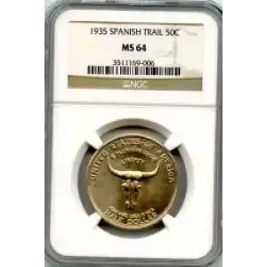 Classic Commemorative Silver--- Old Spanish Trail 1935 -Silver- 0.5 Dollar (3)