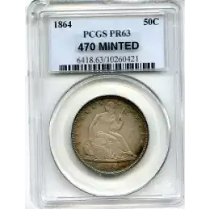 Half Dollars---Liberty Seated 1839-1891 -Silver- 0.5 Dollar (3)