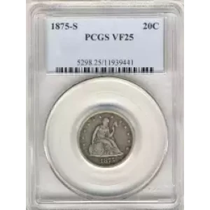 Twenty Cent Pieces-Liberty Seated 1875-1878 (3)