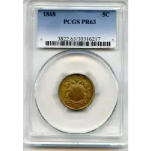 Nickel Five Cent Pieces-Shield 1866-1883 (3)