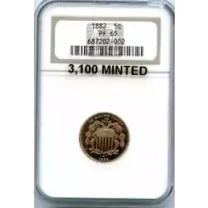 Nickel Five Cent Pieces-Shield 1866-1883 (3)