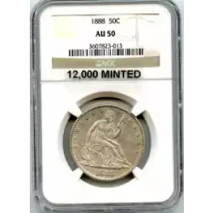 Half Dollars---Liberty Seated 1839-1891 -Silver- 0.5 Dollar (3)