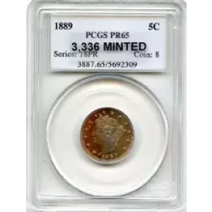 Nickel Five Cent Pieces-Liberty Head 1883-1913 (3)