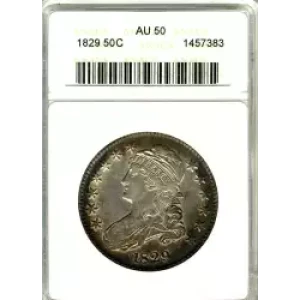 Half Dollars---Capped Bust, Reeded Edge 1836-1839 -Silver- 0.5 Dollar (3)