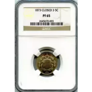 Nickel Five Cent Pieces-Shield 1866-1883 (3)