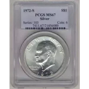 Dollars---Eisenhower 1971-1978 Copper-Nickel- 1 Dollar (3)