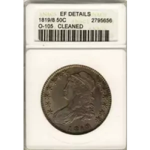 Half Dollars---Capped Bust, Reeded Edge 1836-1839 -Silver- 0.5 Dollar (3)