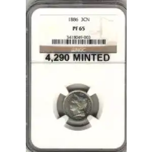 Nickel Three Cent Pieces 1865-1889 (3)