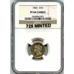 Nickel Three Cent Pieces 1865-1889 (3)