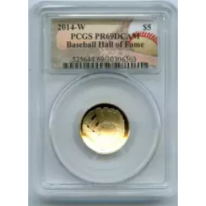 Modern Commemoratives --- National Baseball Hall of Fame 2014 -Gold- 5 Dollar (3)