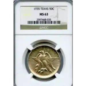 Classic Commemorative Silver--- Texas Independence Centennial 1934-1938-Silver- 0.5 Dollar (3)