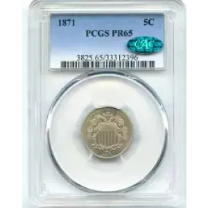 Nickel Five Cent Pieces-Shield 1866-1883 (3)