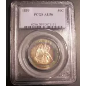 Half Dollars---Liberty Seated 1839-1891 -Silver- 0.5 Dollar (3)