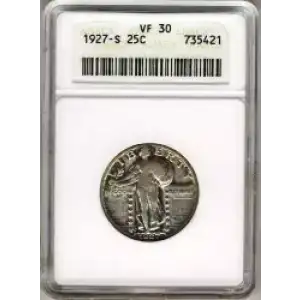 Quarter Dollars---Standing Liberty (3)