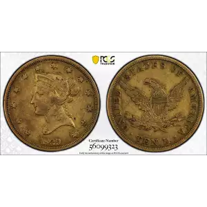 1839/8 $10 Type of 1838