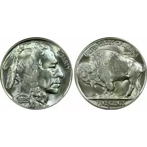 Nickel Five Cent Pieces-Indian Head or Buffalo (2)