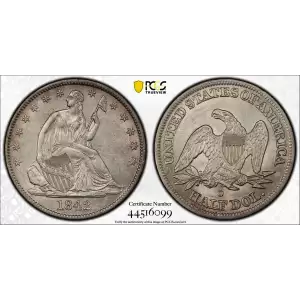 1842-O 50C Medium Date, Rev 1842