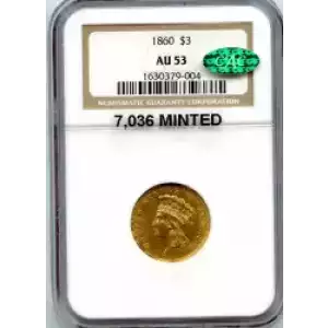 Three Dollar Gold Pieces---Indian Princess Head 1854-1889 -Gold- 3 Dollar (3)