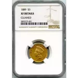 Three Dollar Gold Pieces---Indian Princess Head 1854-1889 -Gold- 3 Dollar (3)