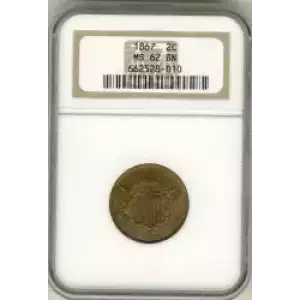 Two cent pieces-Two cent pieces 1864-73 -Copper (3)